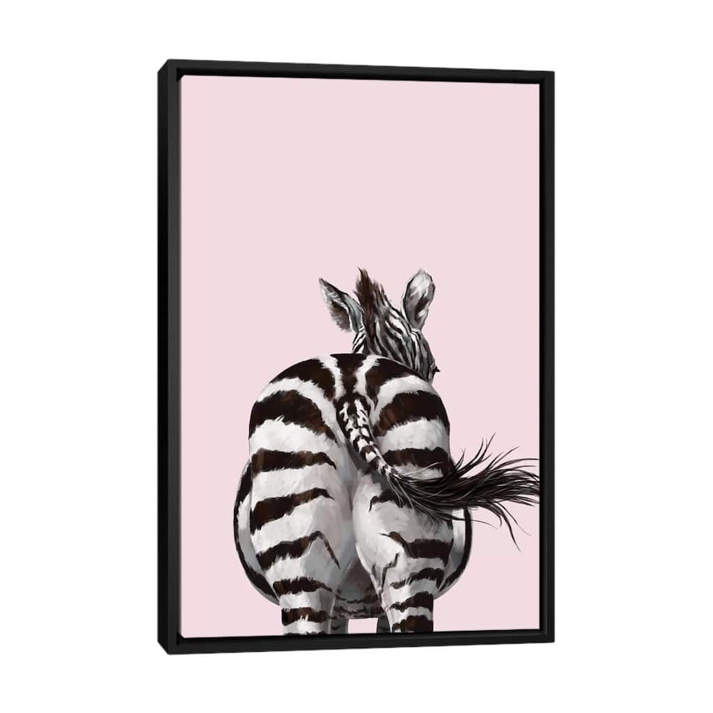 iCanvas "Zebra Butt" by Big Nose Work Framed Canvas Print