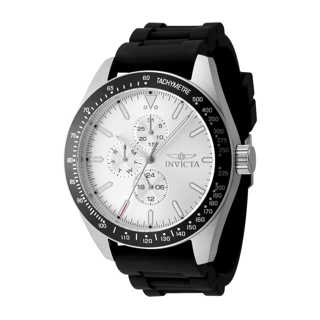 Invicta Men's 48855 Aviator Quartz VH67 Silver Dial Watch