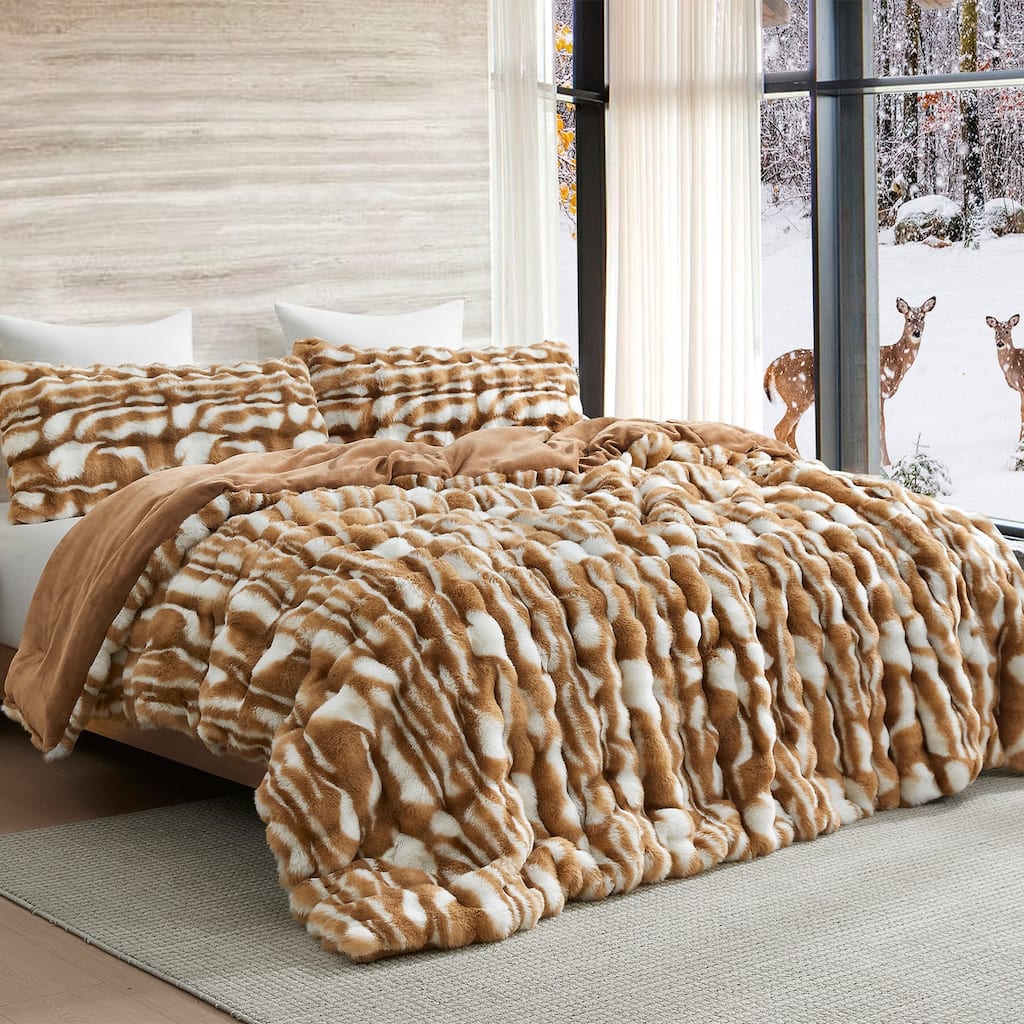 Oh Deer® - Coma Inducer® Oversized Comforter Set - Fawn Brown