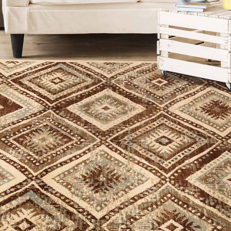 Superior Farmhouse Southwestern Power-Loomed Indoor Area Rug