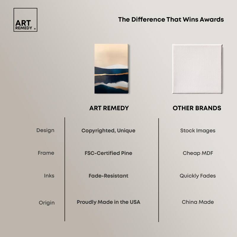 Golden Seam I Canvas by Art Remedy, Gallery Wrapped