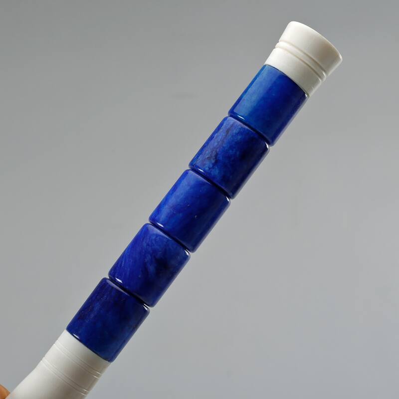 Artissance 15" Purple Blue Cylindrical Jade Calligraphy Brush
