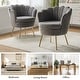 preview thumbnail 2 of 11, HULALA HOME Xabier Cute Modern Upholstered Barrel Chair Accent Chair with Tufted Back