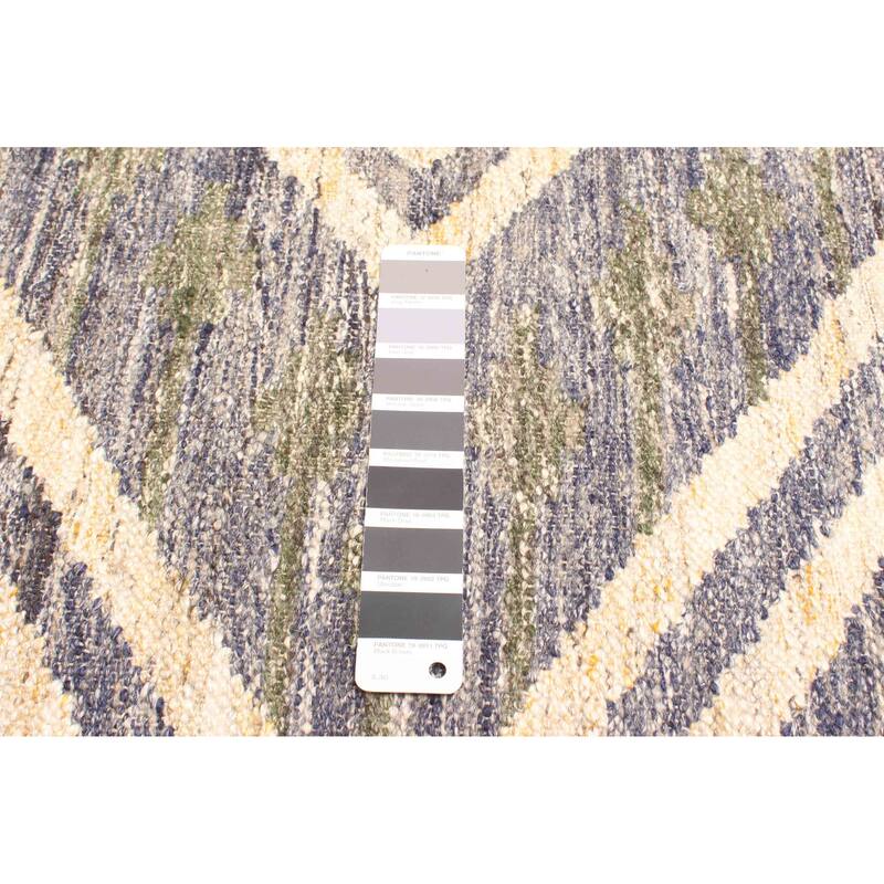 ECARPETGALLERY Flat-Weave Ankara FW Dark Grey Wool Kilim - 5'3 x 8'1