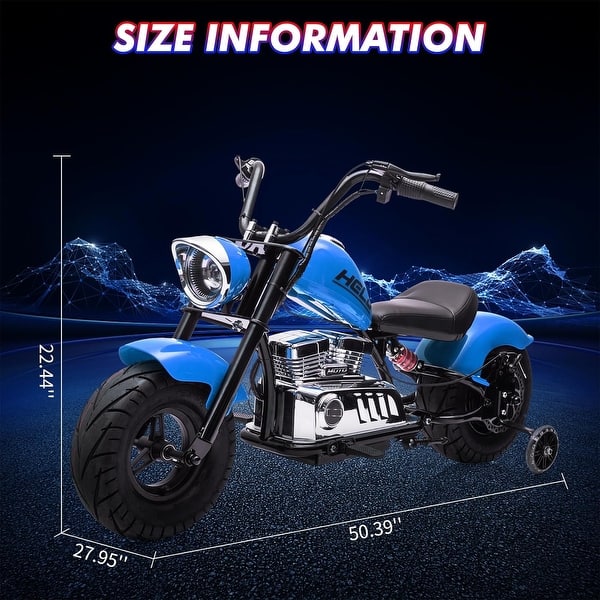 dimension image slide 0 of 3, Kids Ride On Dirt Bike, 36V Electric Off-Road Motorcycle, Top Speed ​​Up to 16.5 Mph, Spring Suspension