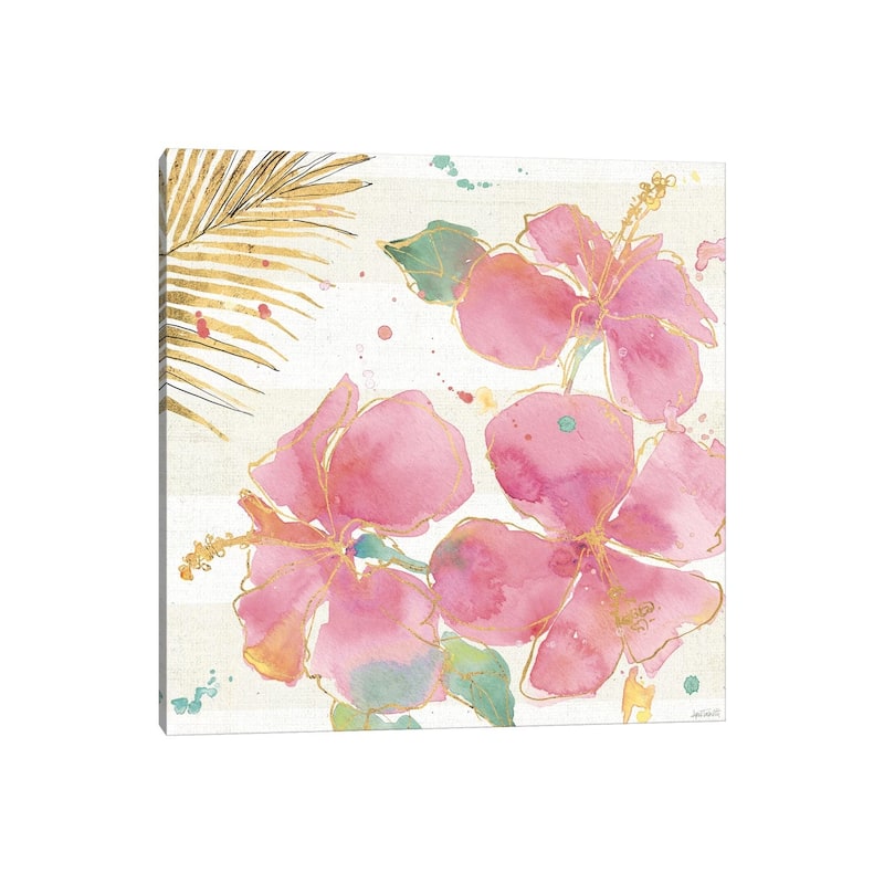 iCanvas "Flamingo Fever VII" by Anne Tavoletti Canvas Print