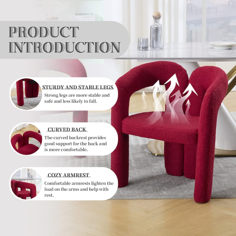 Modern Velvet Upholstered Accent Chair – Barrel-Shaped Dining Side Chair For Kitchen Or Living Room (Set Of 2)‌