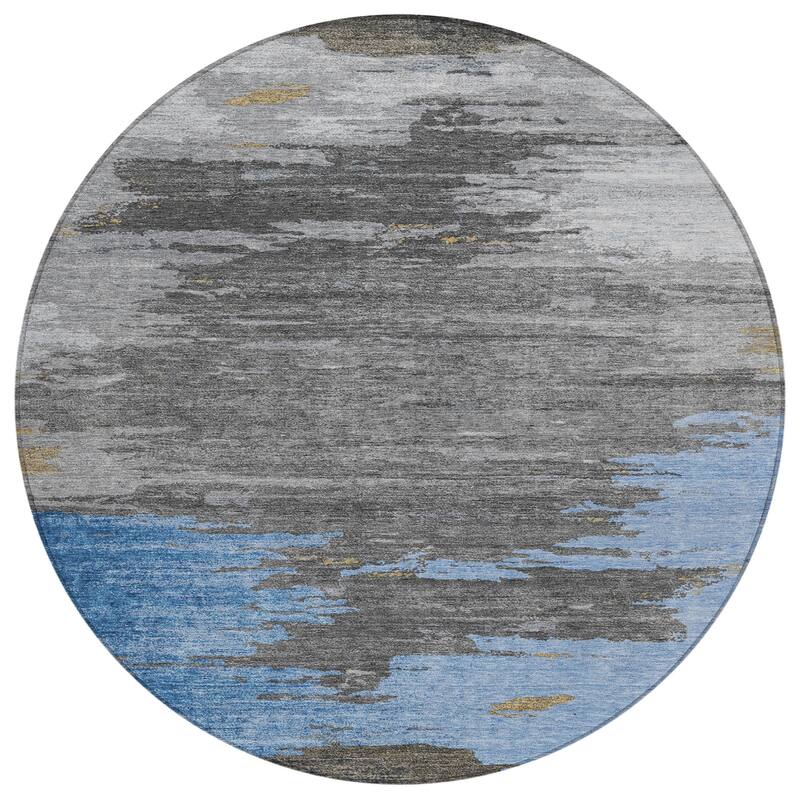 HomeRoots Abstract Transitional Rectangle Outdoor Rug