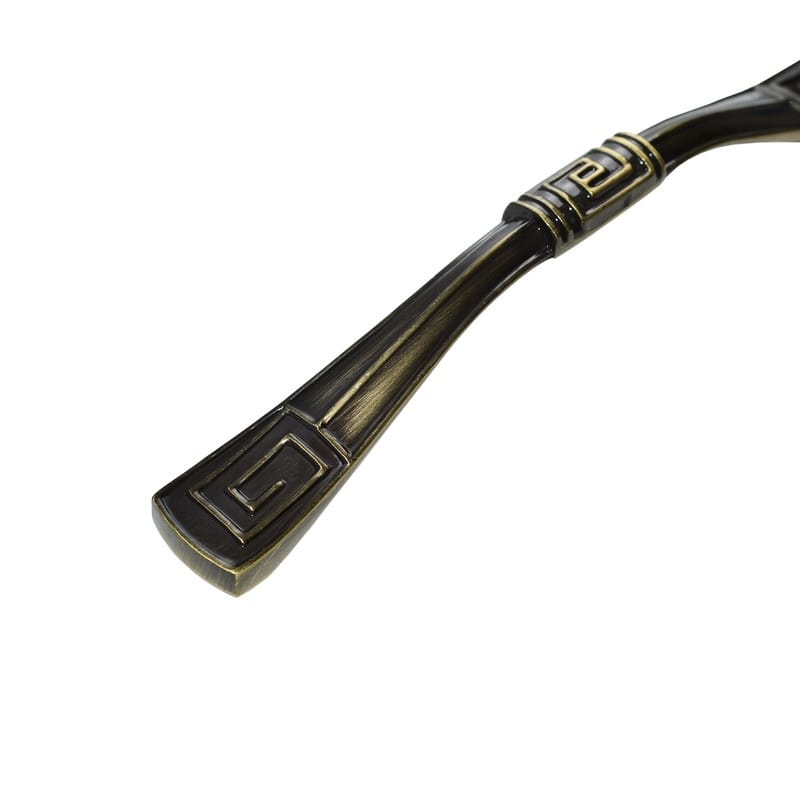 Utopia Alley Trieste Pull Handle - Decorative Antique Brass Cabinet Drop Pull Handles, 3.75" Center to Center