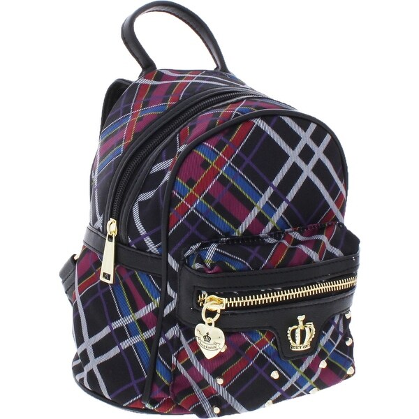 plaid mini backpack