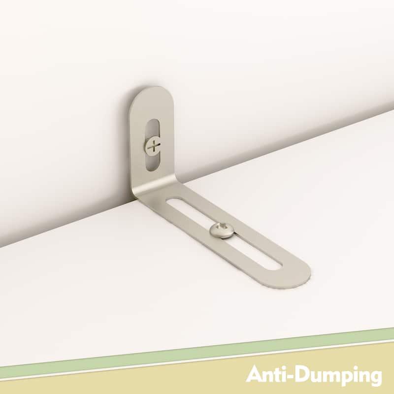 74.8"H Large Modular Wardrobe Cloest Armoire Cabinet Glass Door