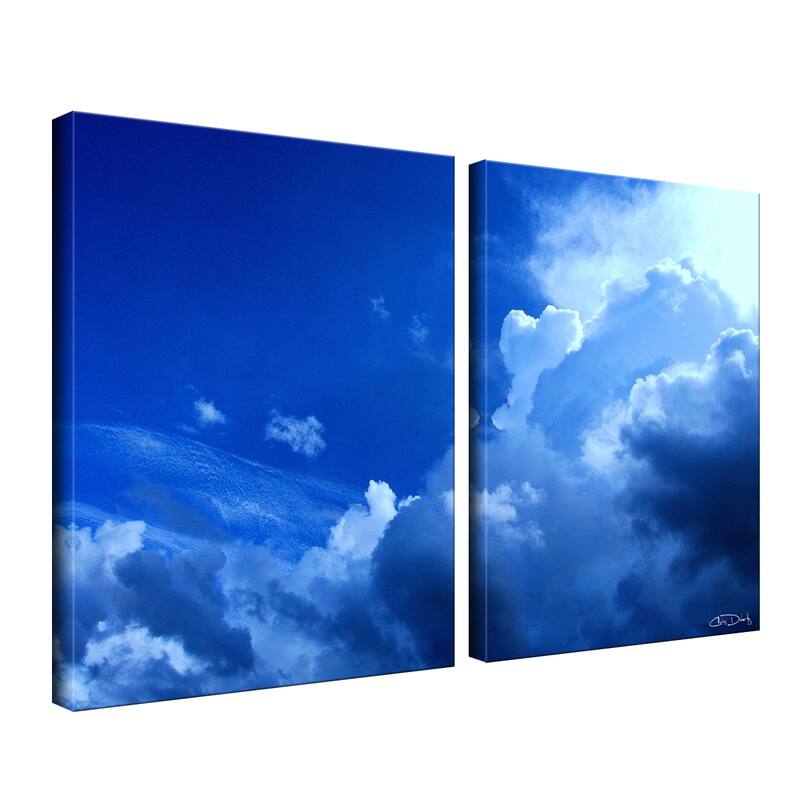 Ready2HangArt 'Clouds' 2-Piece Wrapped Canvas Wall Art Set