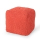 preview thumbnail 2 of 27, Moloney Modern Microfiber Chenille Square Pouf by Christopher Knight Home