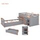 preview thumbnail 23 of 28, Twin Loft and Twin Platform Bed with 7 Drawers and Guardrails, White