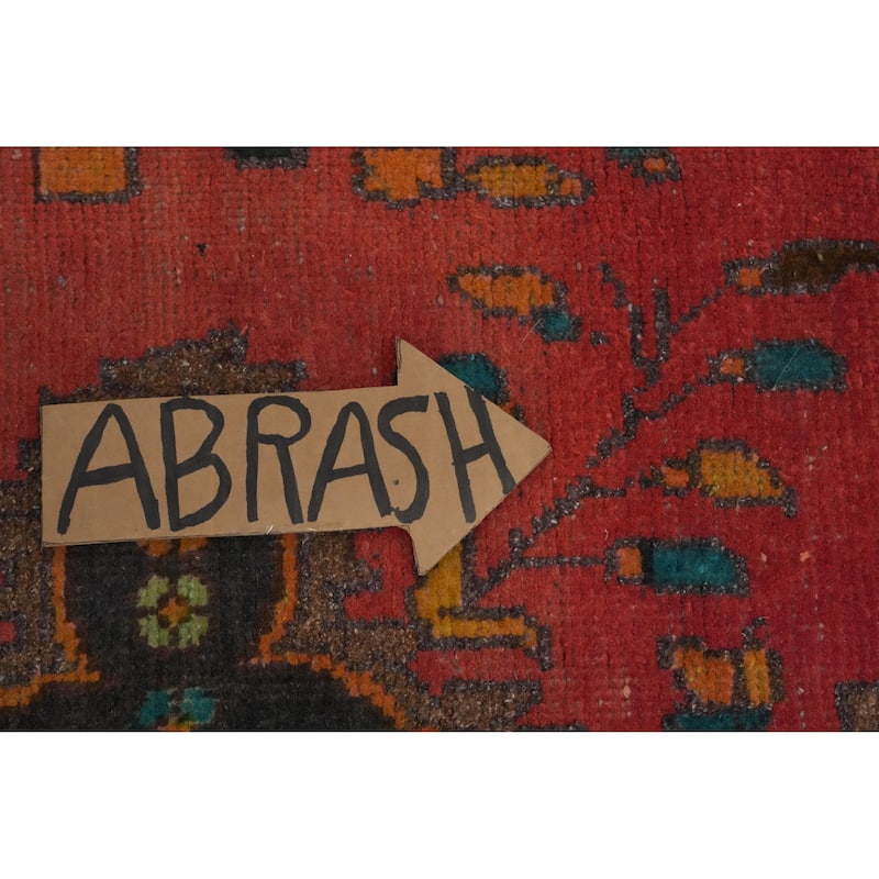 Hand Knotted Oriental 100% Wool Carpet Traditional Medallion Oranges & Rust Tabriz Area Rug - 4' 9'' X 3' 0''