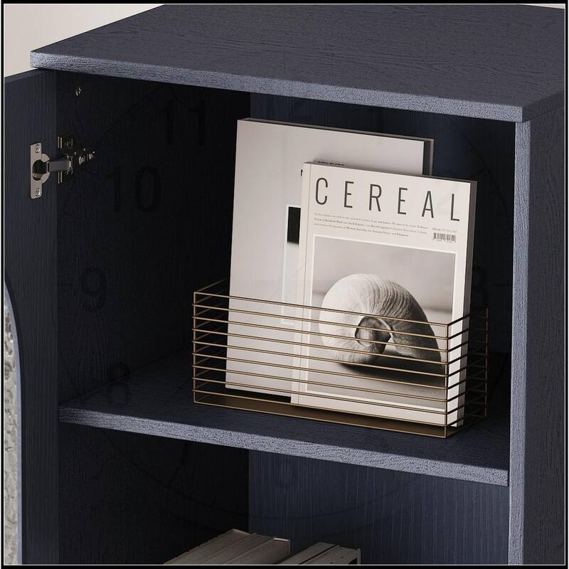 62.99" Tall Storage Display Cabinet with Tempered Glass Door