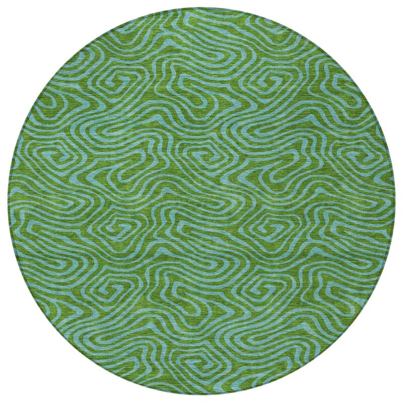 HomeRoots Abstract Transitional Rectangle Outdoor Rug
