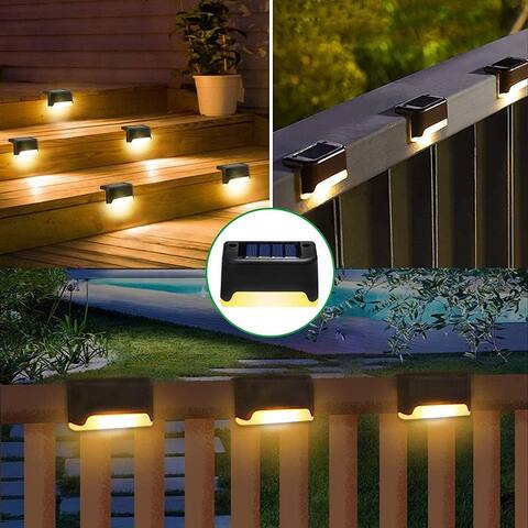 4Pack Solar Deck Waterproof Lights