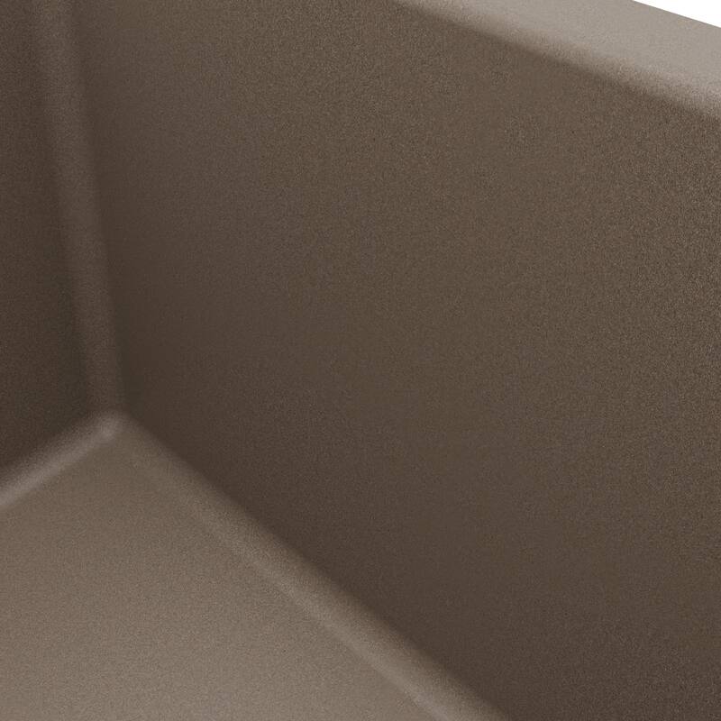 Karran Undermount 24.38 in Single Bowl Quartz Kitchen Sink Kit