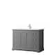 Option Dark Gray, Chrome Trim, White Quartz Top