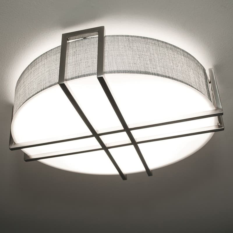 Strick & Bolton Siena 16-inch Satin Nickel LED Flush Mount