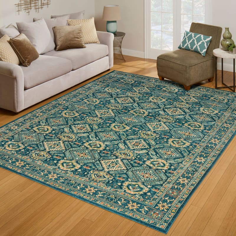 Gertmenian Orleans Polypropylene Transitional Floral Area Rug Collection