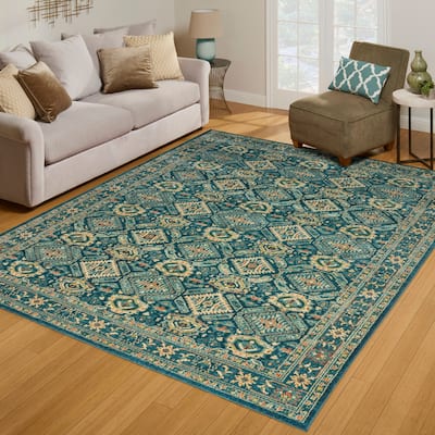 Gertmenian Orleans Polypropylene Transitional Floral Area Rug Collection