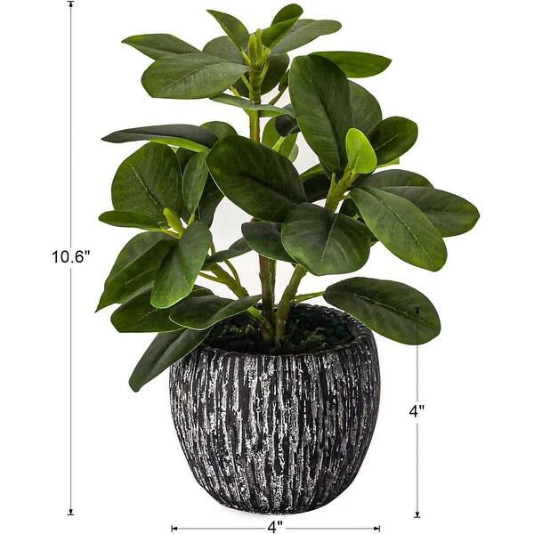 Artificial Potted Plant, Real Touch Artificial Oak Leaf Waterproof Fake Plants  Indoor Outdoor - N/A - Bed Bath & Beyond - 42590312