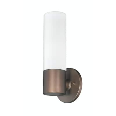 Modern 1 Light Wall Sconce with Simple Design in Bronze