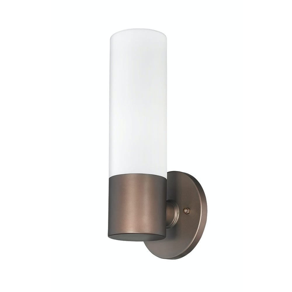 Modern 1 Light Wall Sconce with Simple Design in Bronze