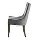 preview thumbnail 10 of 25, Madison Park Signature Ultra Upholstered Dining Side Chairs With Wood Legs (Set of 2)