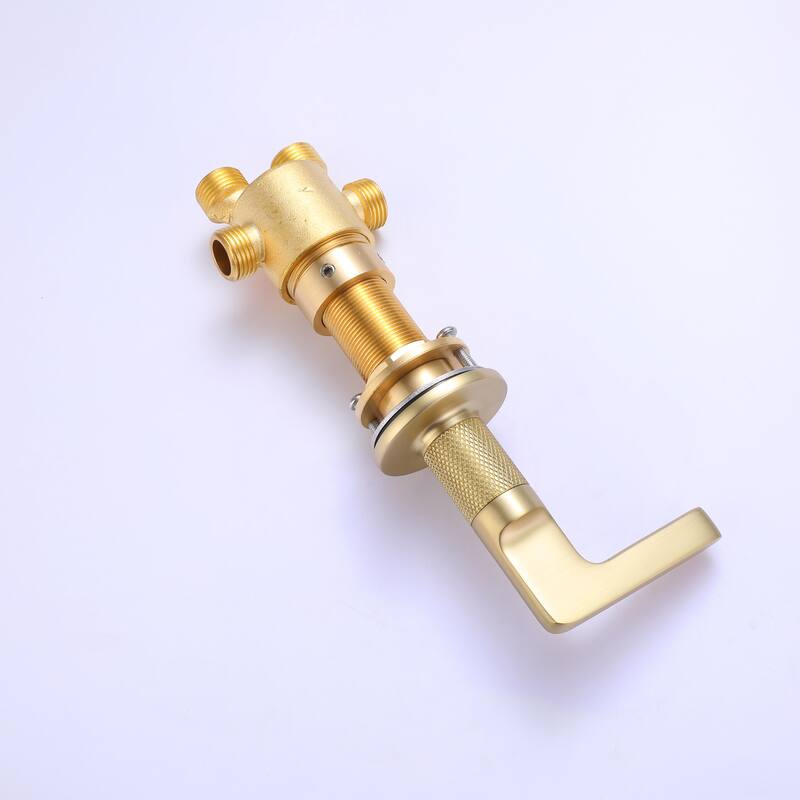 Luxury 5-Hole 3-Handle Bathtub Faucet with Handheld Spray