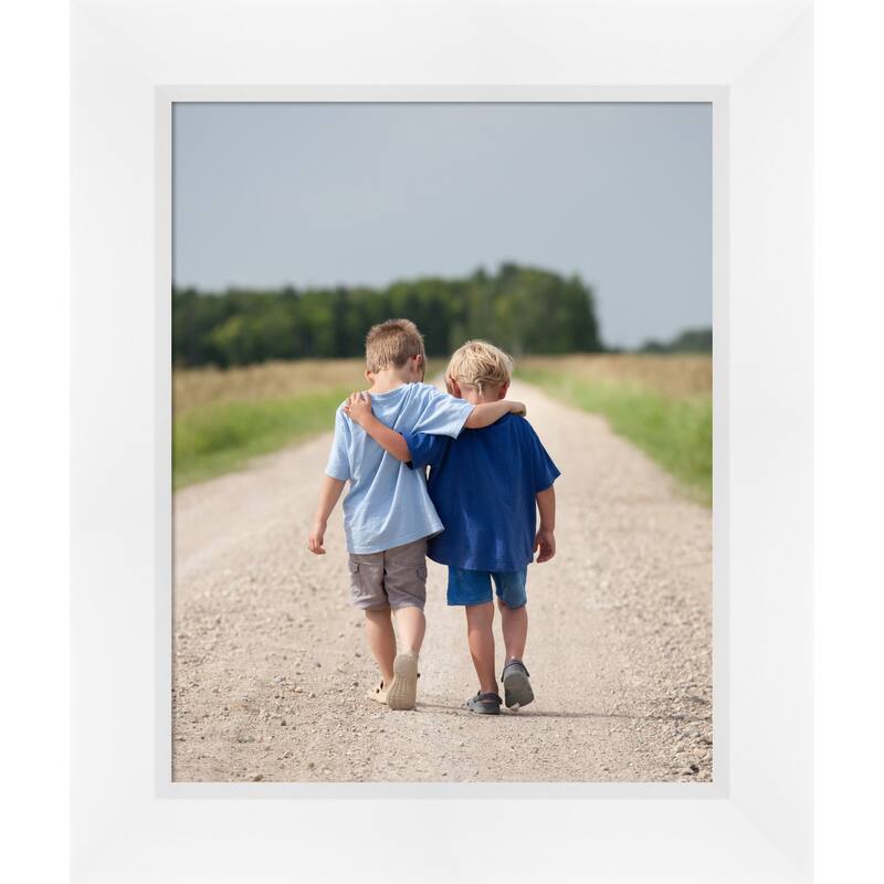 Sloped Picture Frame, Photo Frame - 16x20 - Sloped White