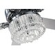 preview thumbnail 12 of 61, Bella Depot 52" Modern Reversible Crystal Ceiling Fan with Remote Control and Light Kit