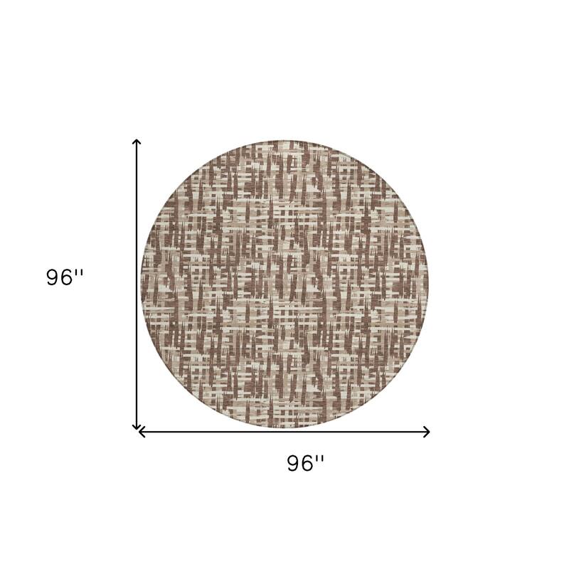 HomeRoots Abstract Transitional Rectangle Outdoor Rug