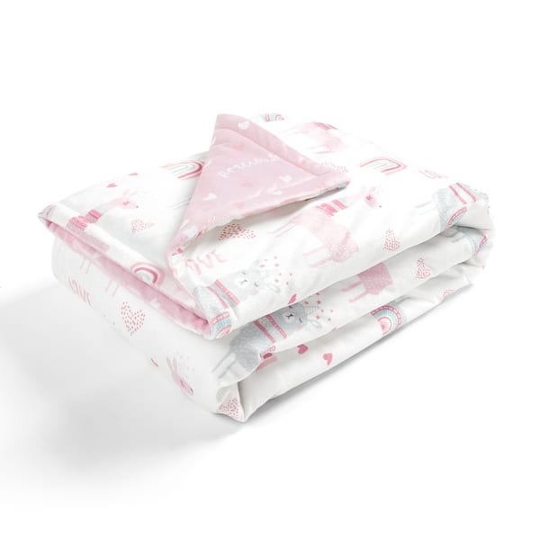 slide 2 of 6, Lush Decor Baby Llama Love Reversible Soft & Plush Oversized Soft Baby Blanket - 50" x 36"