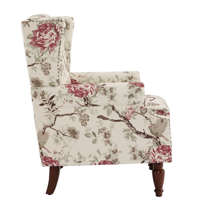 Upholstered Accent Chair Nailhead Trim Arm Chair
