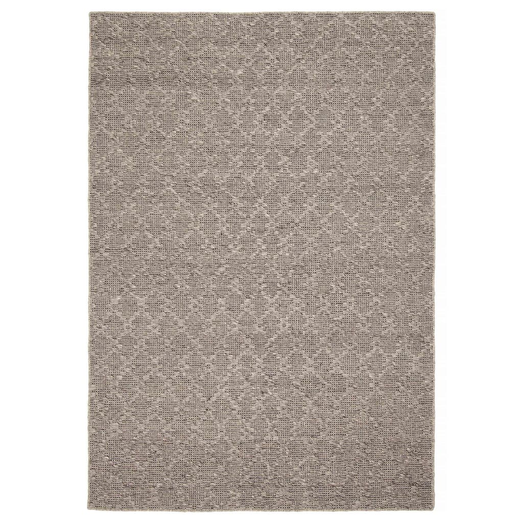 ECARPETGALLERY Braid weave Sienna Grey Wool Rug - 5'3 x 7'7