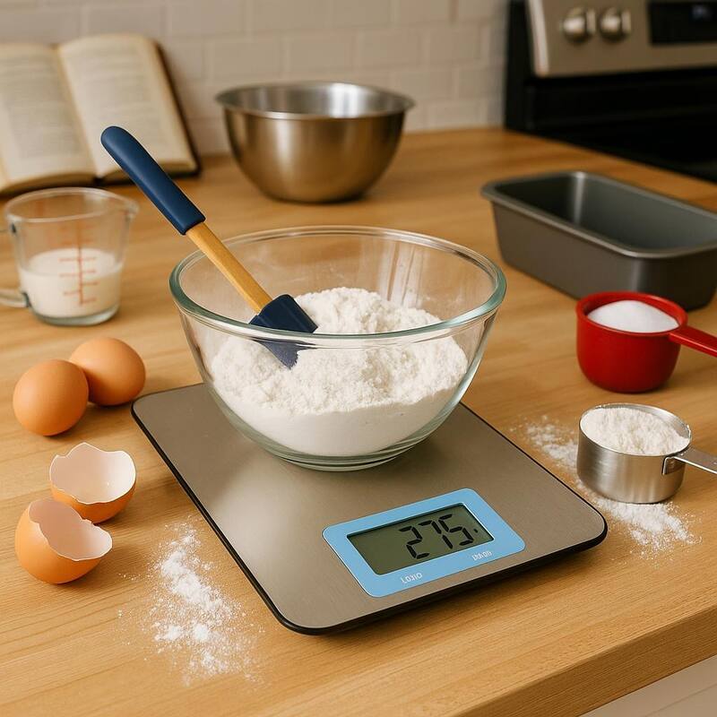 Creative Home Stainless Steel Digital Kitchen Scale with LCD Display