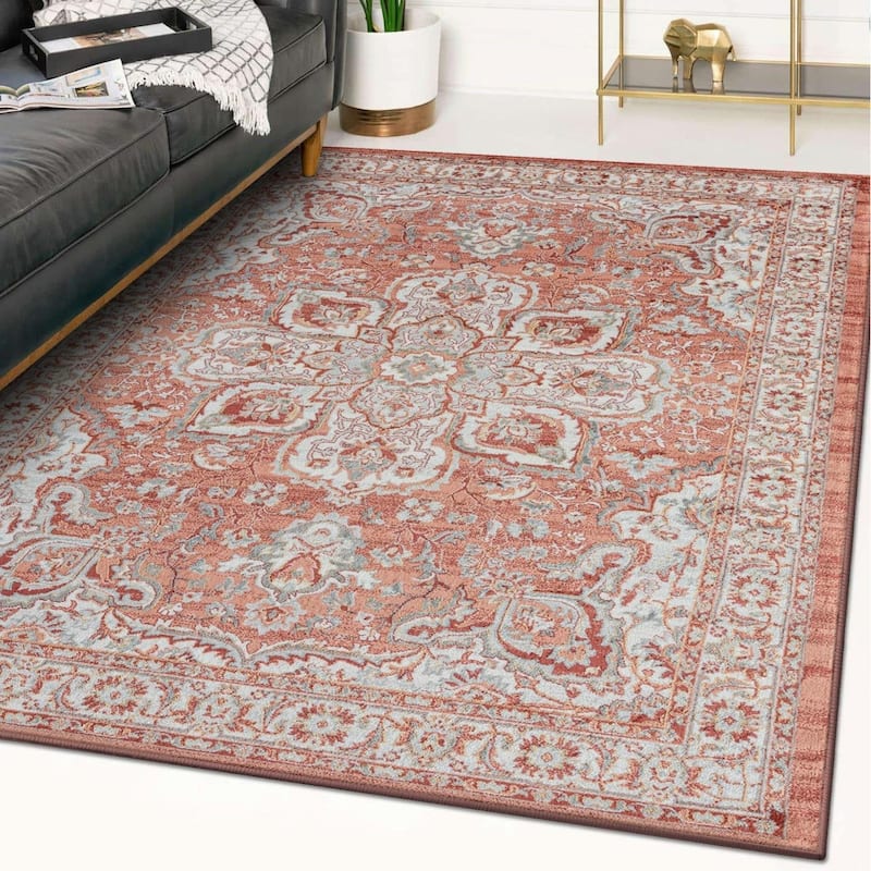 Luxe Weavers Oriental Medallion Floral Area Rug