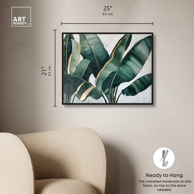 Jungle Jewel Jade I Canvas by Art Remedy