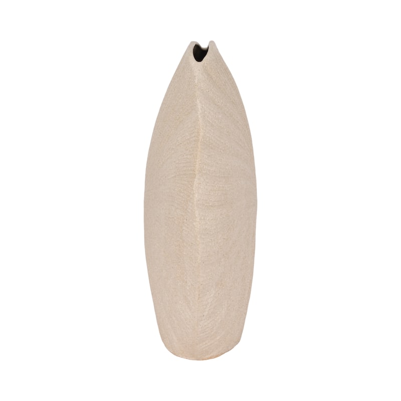Sagebrook Home Ceramic Coastal Shell Vase