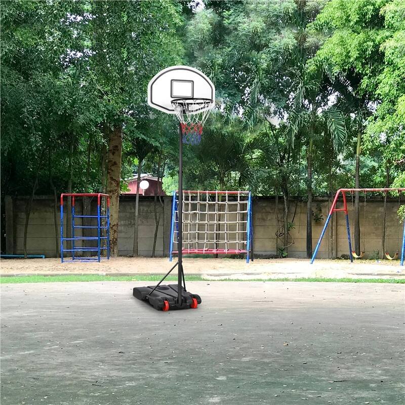 Yaheetech 5.2-7 ft Portable Basketball Hoop System for Youth Outdoor