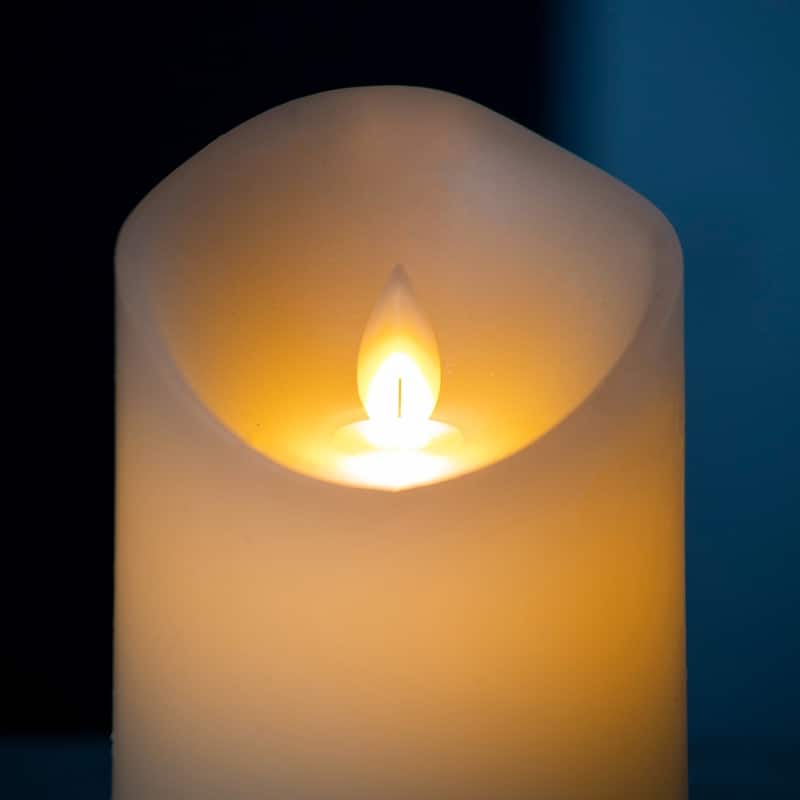 3 Piece Flickering LED Candles with Remote Timer