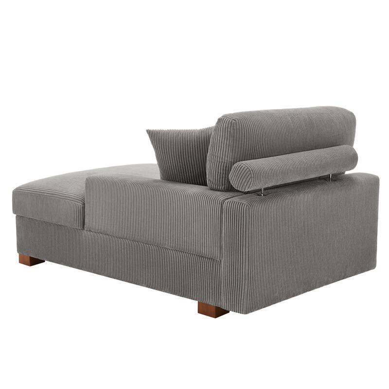 Modern Modular Sectional Sofa Corduroy Chaise Lounges