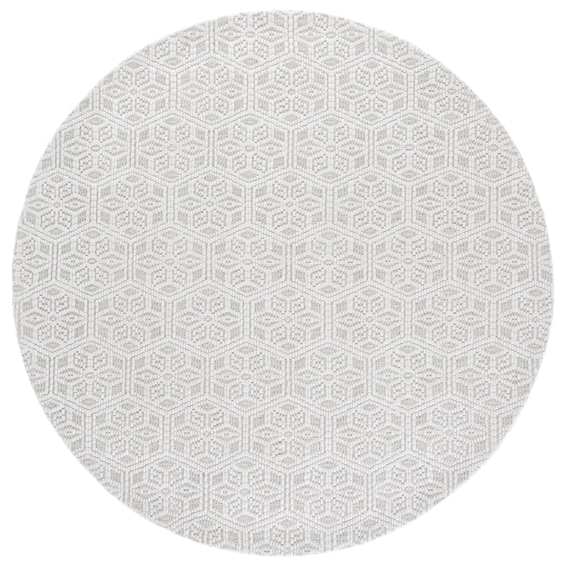 SAFAVIEH Handmade Marbella Malya Rug - 6' Round - Ivory