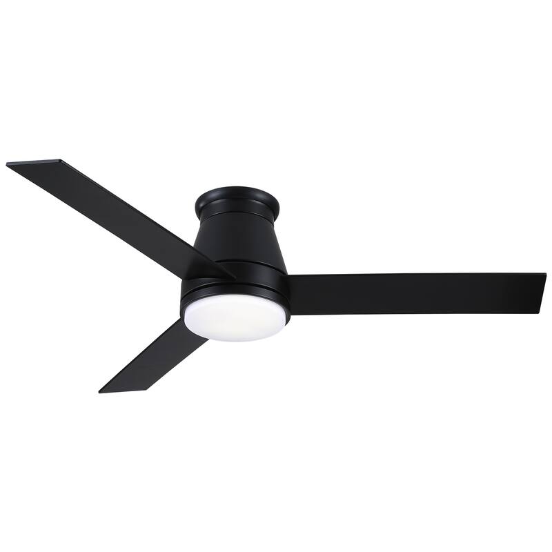 48" Black Profile Ceiling Fan with Light