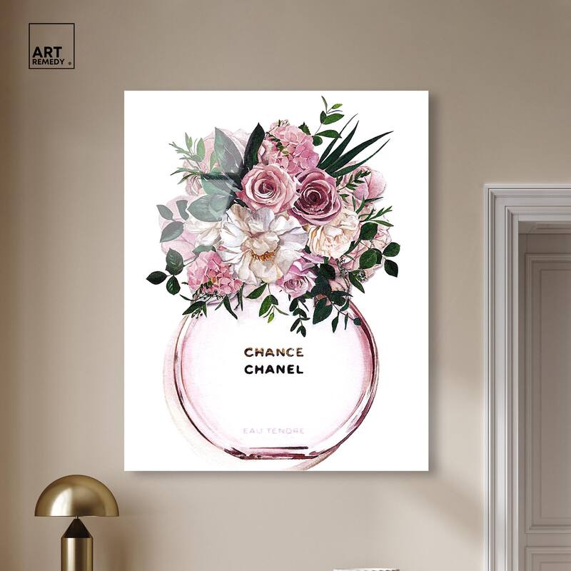 Floral Chance Fragrance Acrylic by Art Remedy, Ready to Hang