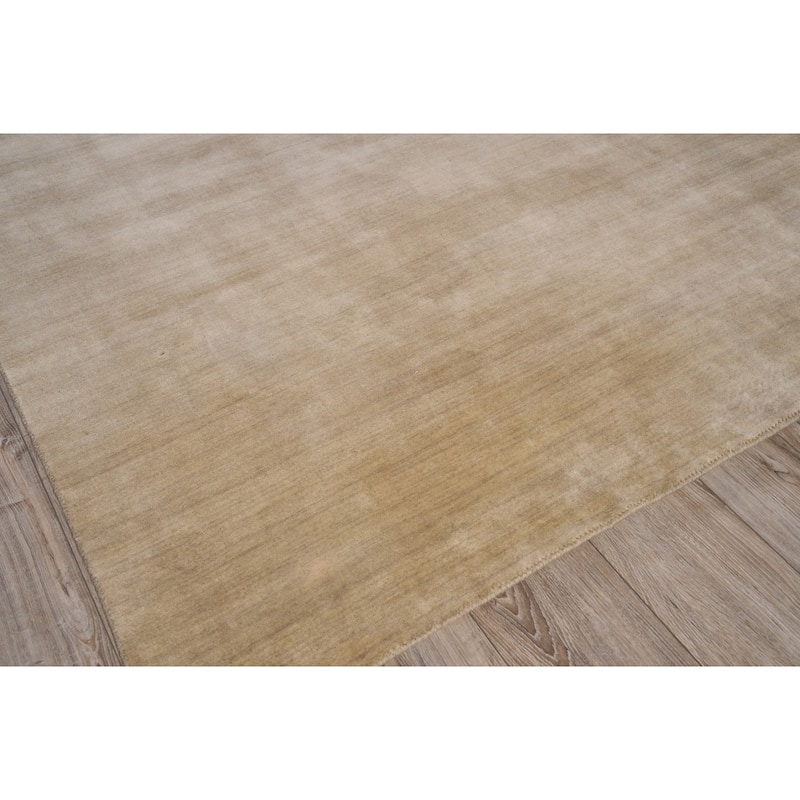 EXQUISITE RUGS ONE-OF-A-KIND Wool Dove Collection Hand Loomed Beige Rug - 10'x14'