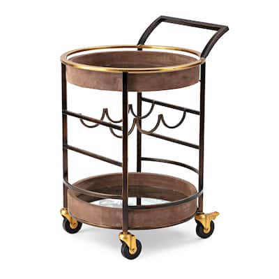 Golf PGA Tour Double Tier Contemporary Serving Bar Cart